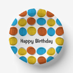 Wereldbol Multi Happy Birthday Papieren Kommen