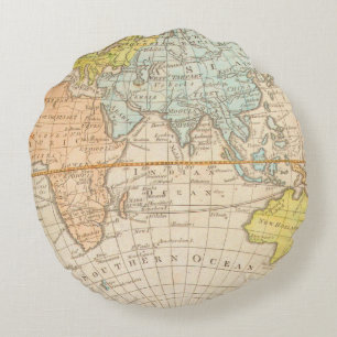 Wereldbol Pillow Rond Kussen