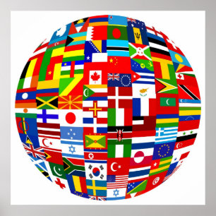 Wereldbol Poster