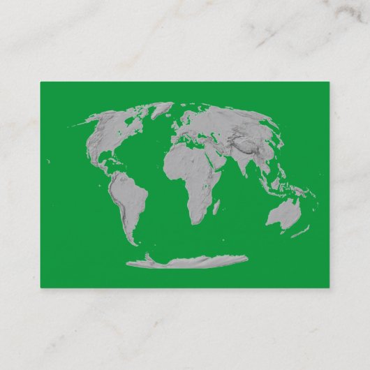 Wereldbol-profielkaart Visitekaartje (Achterkant)