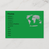 Wereldbol-profielkaart Visitekaartje (Voorkant)