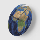 Wereldbol rond de aarde ronde klok (Hoek)