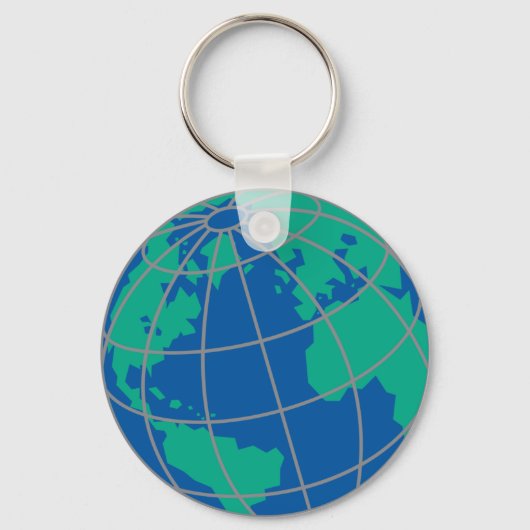 Wereldbol Sleutelhanger (Voorkant)