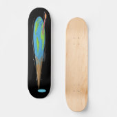 Wereldbol smeltthermometer skateboard (Voorkant)