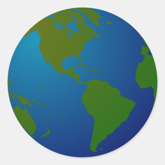 Wereldbol Stickers (Voorkant)