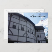 wereldbol theater londen briefkaart (Voorkant / Achterkant)