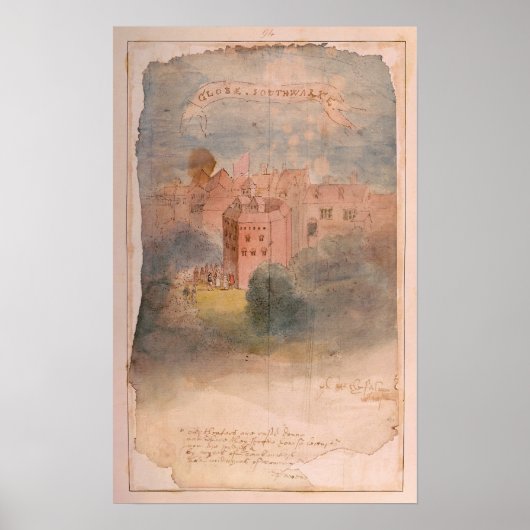 Wereldbol Theater, Southwark Poster (Voorkant)