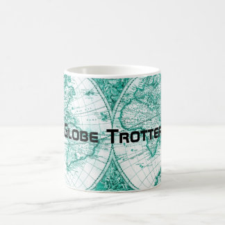 Wereldbol Trotter Wereldkaart groene koffie Mok
