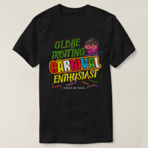 Wereldbol Trotting Carnival Enthusiast (Editable) T-shirt
