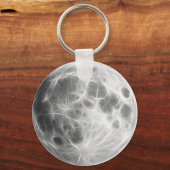 Wereldbol van het Moon Lunar Planet Sleutelhanger (Voorkant)