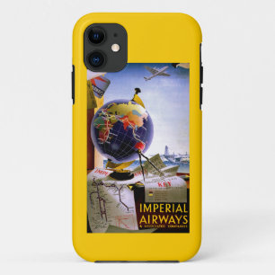 Wereldbol van Imperial Airways iPhone 11 Hoesje