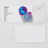 Wereldbol Visitekaartje (Voorkant / Achterkant)