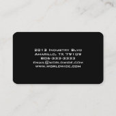 Wereldbol Visitekaartje (Achterkant)