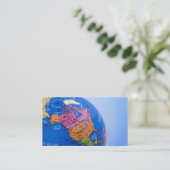 WERELDBOL-VISITEKAARTJE VISITEKAARTJE (Staand voorkant)