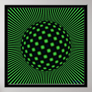 Wereldbol voor onherstelbaar draaien poster