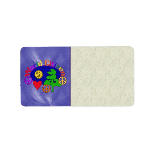 Wereldburger Etiket (Voorkant)