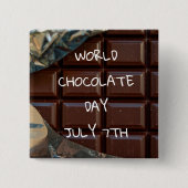 Wereldchocoladedag 7 juli Button (Voorkant)
