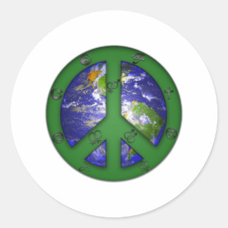 Wereldcoëxistentie Ronde Sticker