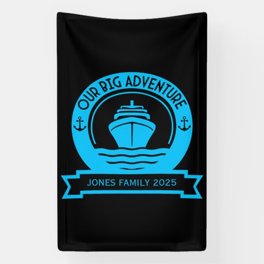 wereldcruise spandoek (Verticaal)