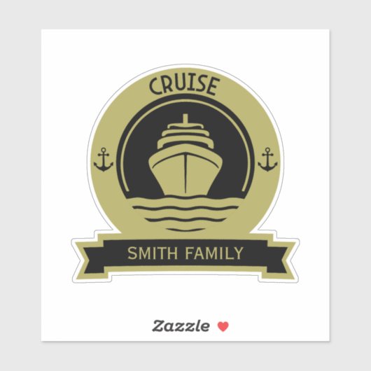 wereldcruise sticker (Vel)