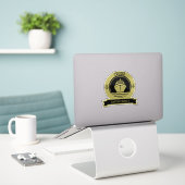 wereldcruise sticker (Laptop op bureau)