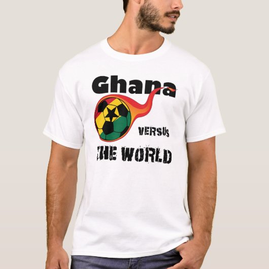Wereldcup - Ghana versus de wereld T-shirt (Voorkant)