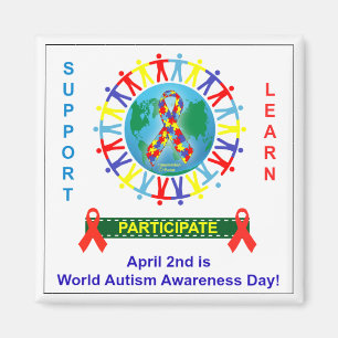 Werelddag van autisme magneet