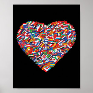 Werelddag van de Aarde Alle Landen Vallen in het h Poster