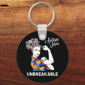 Werelddag van de bewustwording van autisme in een sleutelhanger (Voorkant)