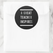 Werelddag van de Internationale Teachers Eat Teach Ronde Sticker (Tas)