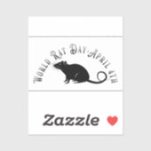 Werelddag van de Rat Sticker (Vel)