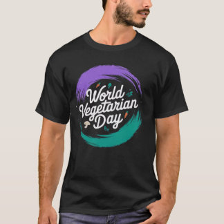 Werelddag van de vegetariër t-shirt