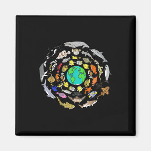 Werelddag voor de Zee van de Oceanen - Milieudag Magneet