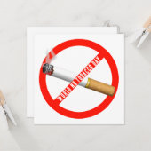 Werelddag voor tabak kaart (Voorkant / Achterkant in situ)