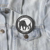 Werelddag voor Tapir Ronde Button 7,6 Cm (In situ)