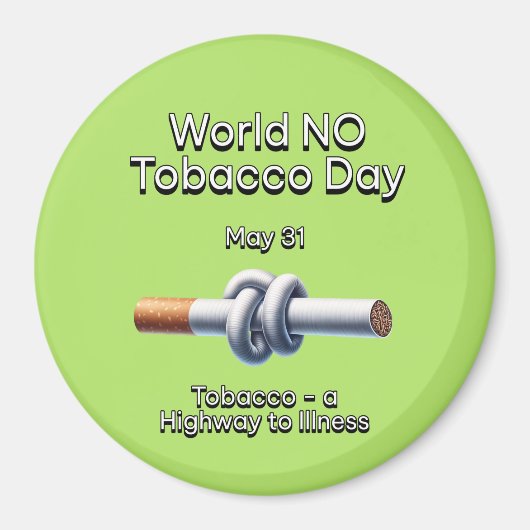 Werelddag zonder tabak: 31 mei magneet (Voorkant)