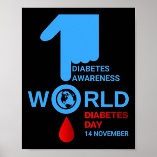 Werelddiabetes Dag 2023 Type 1 Diabetes Awa Poster