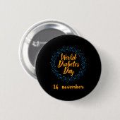 Werelddiabetesdag Ronde Button 5,7 Cm (Voorkant /achterkant)
