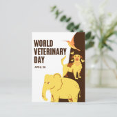 Werelddierdag Briefkaart (Staand voorkant)