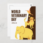 Werelddierdag Briefkaart (Voorkant / Achterkant)