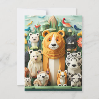 Werelddierdag Briefkaart