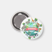 Werelddierdag Magneet (Voorkant / Achterkant)