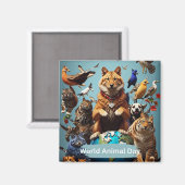 Werelddierdag Magneet (Voorkant / Achterkant)