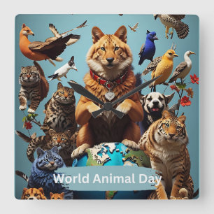 Werelddierdag Vierkante Klok