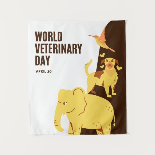 Werelddierdag Wandkleed (Voorkant)