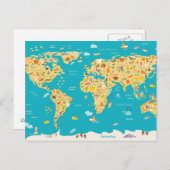 Werelddieren Briefkaart (Voorkant / Achterkant)