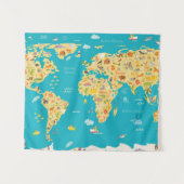Werelddieren Wandkleed (Voorkant (horizontaal))