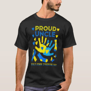 Werelddown syndrome dag van bewustwording van rond t-shirt