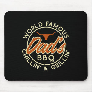 Werelden Beroemde Vaders BBQ Grillin Barbecue Vade Muismat