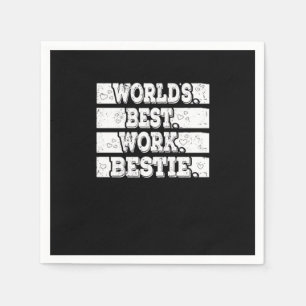 Werelden Best Work Bestie Emotionele Ondersteuning Servet